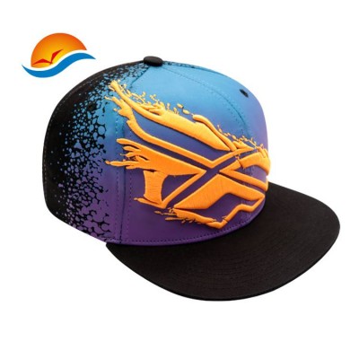 Custom Sublimation Full Printing Hats/3D Puff Embroidered Snapback Caps