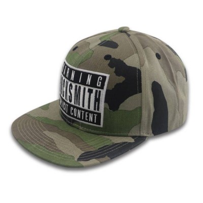 Promotion Camo Army Hat Military Snapback Cap With Woven Patch Hip hop Style Flat Bill Snapback Hat