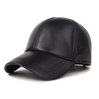 Wholesale Custom Factory Price Sport Hat Brand Genuine Leather 6 Panel Baseball Cap and Hat