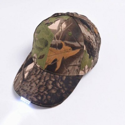 OEM ODM Custom Fashion golf design camouflage dad hat out door  led light  baseball cap