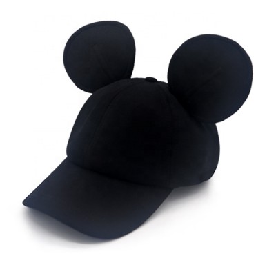 High Quality OEM Plain Cotton Baseball Cap Women With Mickey Ear